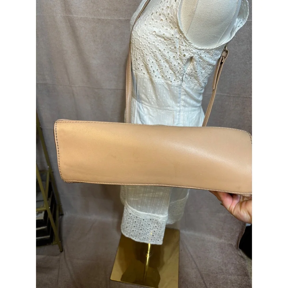Juicy Couture Monogram Satchel Bag Tan Beige Crossbody‎ Logo Handbag Gold Tone